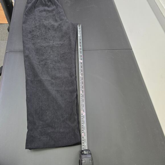 Requirements Pants Womens Plus Size 14 Black Microfiber Suede Gothic Minimalist - Picture 7 of 10